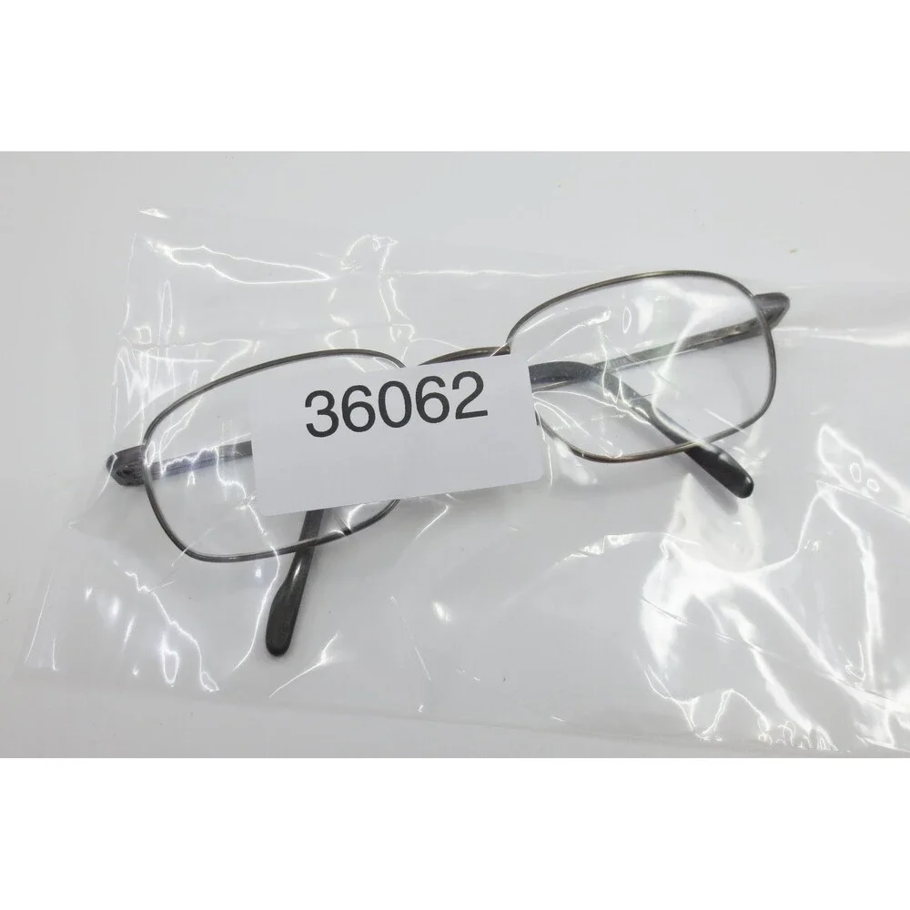 Van Heusen Albert TAN 140 Rectangular Metal Eyeglass Frames Brown Mens 54-18-140